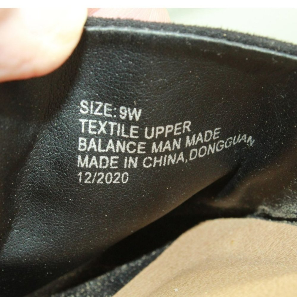 Lane Bryant Black Suede Ankle Strap Espadrille Platform Sandals Size 9 Wide - Picture 8 of 10